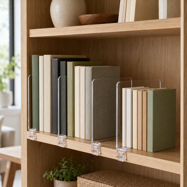 Clear Acrylic Shelf Divider Set