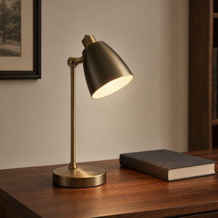Rechargeable Brass Reading Lamp