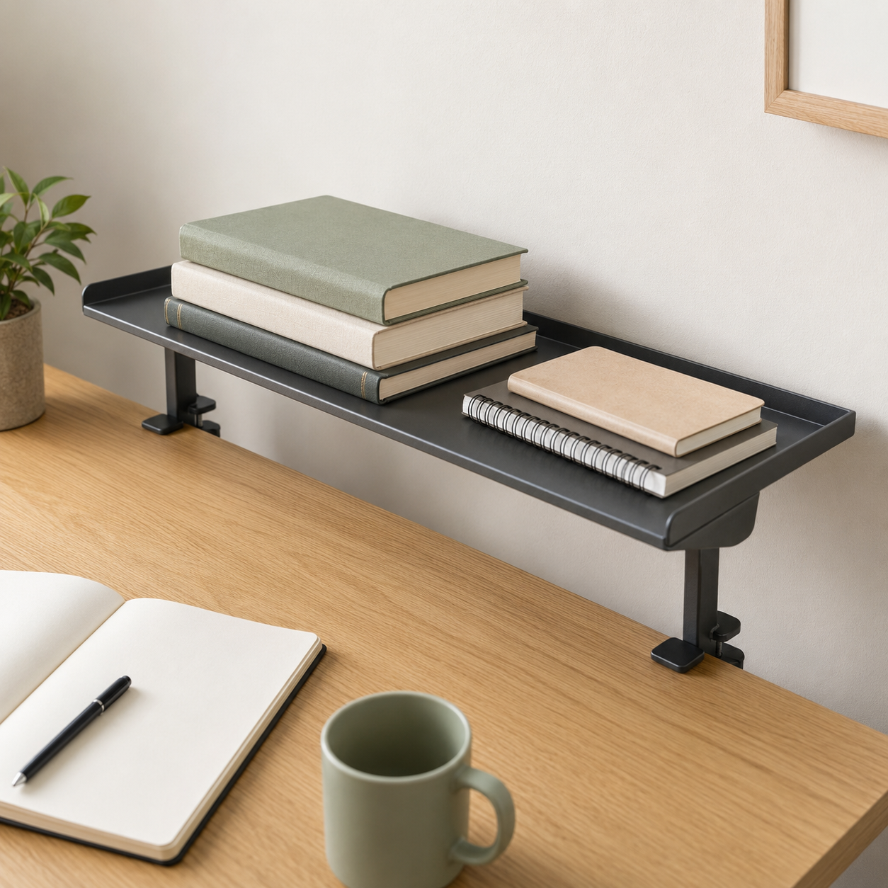 Clip-On Study Desk Shelf
