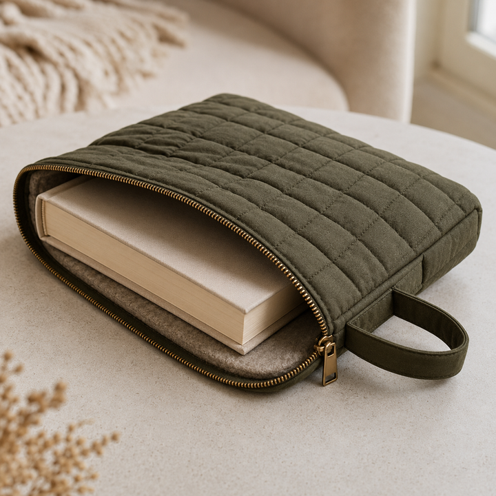 Padded Zippered Book Sleeve